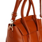 Сумка женская мессенджер на магните, 35×15×23 см, рыжая - Фото 5