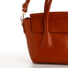 Сумка женская мессенджер на магните, 35×15×23 см, рыжая - Фото 6