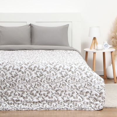 Покрывало 1.5-спальное LoveLife Leaflets, 150×230±5 см, жатка