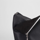 Сумка женская на молнии, 2 отделения, 1 наружный карман, чёрная - Фото 3
