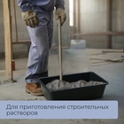 Таз строительный, 19 л, прямоугольный, пластик - Фото 3