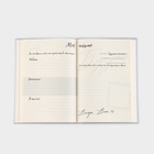 Планер интервью А5, 144 листа, твердая обложка, текстиль «Серый» 10331123