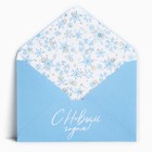 Подарочный конверт «С Новым годом!», снежинки, 16 х 11 см 10364358 - фото 14414747