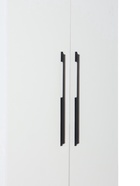 Ручка скоба CAPPIO, алюминий, м/о 448 мм, цвет черный с серой вставкой - фото 809233200