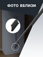 Ручка скоба CAPPIO, алюминий, м/о 448 мм, цвет черный с серой вставкой - фото 809233195