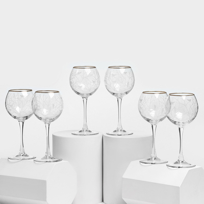 Набор фужеров «Венский лес», 350 мл, 6 шт., стекло, прозрачный