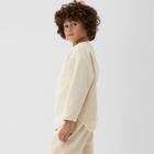 Свитшот флисовый детский MINAKU: Fleece Soft, бежевый, рост 128 см 10460767