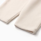 Брюки флисовые детские MINAKU: Fleece Soft, бежевые, рост 128 см - Фото 7
