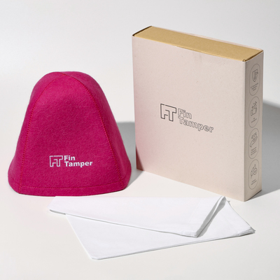 Шапка для бани и сауны «Премиум», шерсть альпаки, мериноса, шёлк, фуксия, FINTAMPER