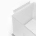 Полка-контейнер пластиковый F362 , 14,5×14×11 см, цвет прозрачный матовый - фото 25356336