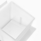Полка-контейнер пластиковый F362 , 14,5×14×11 см, цвет прозрачный матовый - фото 25356337