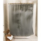 Штора для ванной «Олива», с люверсами, 180×180 см, полиэстер, серая - Фото 7