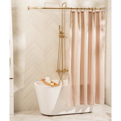 Штора для ванной «Софт Мист», с люверсами, 180×180 см, полиэстер, бежевая