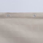 Штора для ванной «Софт Мист», с люверсами, 180×180 см, полиэстер, бежевая - Фото 3