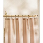 Штора для ванной «Софт Мист», с люверсами, 180×180 см, полиэстер, бежевая - Фото 6