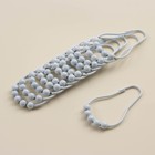 Штора для ванной «Ла Каса», с люверсами, 180×180 см, полиэстер, белая - Фото 4