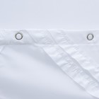 Штора для ванной «Ла Каса», с люверсами, 180×180 см, полиэстер, белая - Фото 3