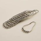 Штора для ванной «Ла Каса», с люверсами, 180×180 см, полиэстер, белая - Фото 4