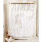 Штора для ванной «Ла Каса», с люверсами, 180×180 см, полиэстер, белая - Фото 7
