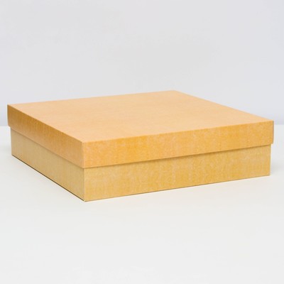 Коробка подарочная складная, упаковка, крышка - дно, крафт, 30×30×8 см