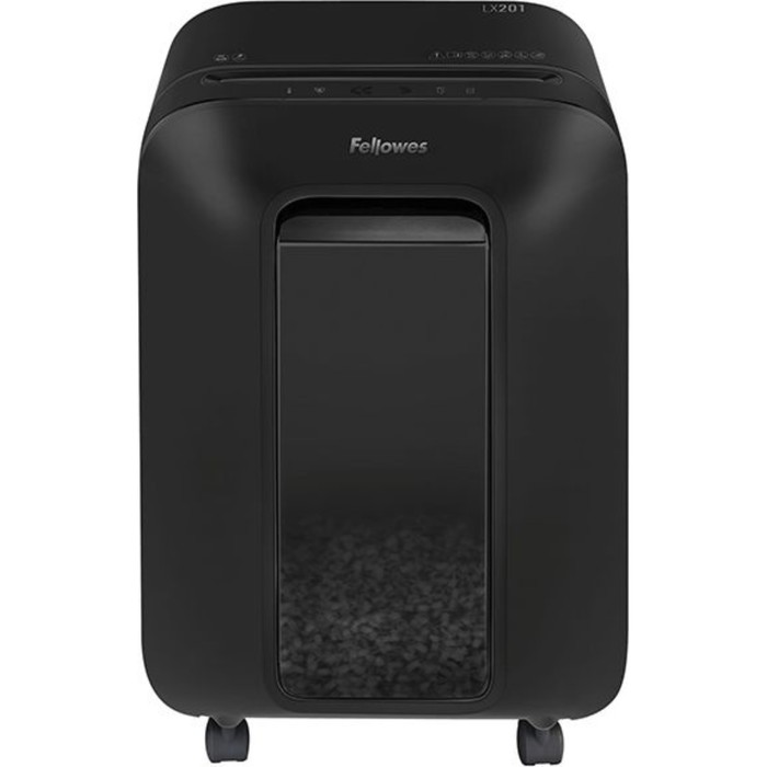 Шредер Fellowes PowerShred LX201 черный (секр.P-5) перекрестный 12лист. 22лтр. скрепки скоб   106692 - фото 51628592