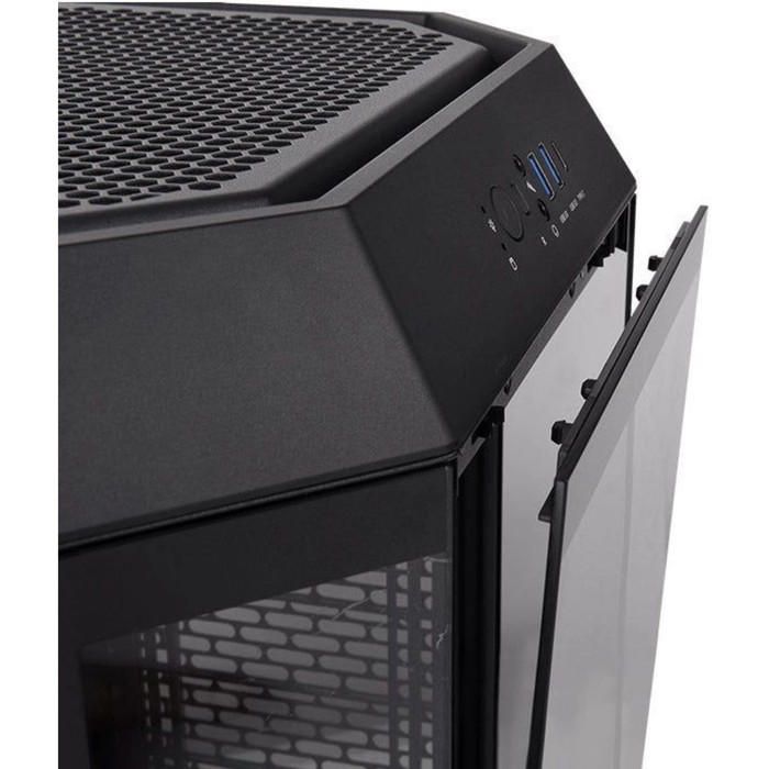 Корпус Thermaltake The Tower 300 Black черный без БП miniITX 7x120mm 5x140mm 2xUSB3.0 audio   107040 - фото 51628664