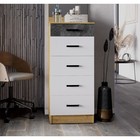 Комод АДЕЛЬ 500-5Я Дуб вотан-Белый ГЛАДКИЙ 496х1160х408 - Фото 1