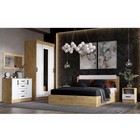 Спальный гарнитур «ЭКО», комплект 6 предметов, цвет белый/дуб вотан - Фото 1