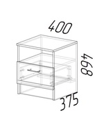 Спальный гарнитур «ЭКО», комплект 6 предметов, цвет белый/дуб вотан - Фото 3