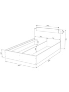 Спальный гарнитур «ЭКО», комплект 6 предметов, цвет белый/дуб вотан - Фото 4