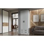 Шкаф двухстворчатый прямой «Дуэт», 2 ящика, 800×480×2200 мм, цвет белый гладкий - Фото 3