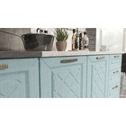 Кухня прямая «Агава», со столешницей, 2000×600 мм, цвет акация белая/аква - Фото 4