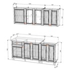 Кухня прямая «Хозяюшка», со столешницей, 1800×600 мм, цвет акация белая/деним - Фото 2