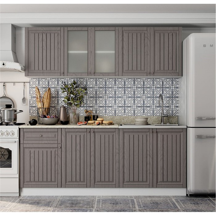 Кухня прямая «Хозяюшка», со столешницей, 1500×600 мм, цвет трюфель - Фото 1