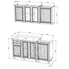 Кухня прямая «Хозяюшка», со столешницей, 1500×600 мм, цвет трюфель - Фото 2