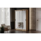 Шкаф – купе «Бруно 4», 1310×500×2000 мм, цвет дуб вотан/белый гладкий - Фото 3