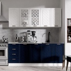 Кухня прямая «Агава», 2000×600 мм, цвет акация белая/сапфир - Фото 1