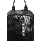 Рюкзак женский, натуральная кожа, Polina&Eiterou черный, 30х11х30 см - Фото 3