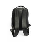Рюкзак мужской, натуральная кожа, DE-GOSA черный, 28х14х35 см - Фото 3