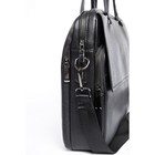 Портфель мужской, экокожа, DE-GOSA черный, 40х10х31 см - Фото 1