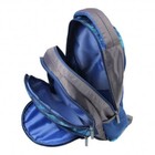 Рюкзак школьный, текстиль, Luris принт Камуфляж синий, 30х17х44 см - Фото 6