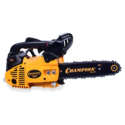 Бензопила CHAMPION 125T, 0.95 л.с., 25.4 см3, 10", шаг 3/8", паз 1.3 мм, 40 звеньев