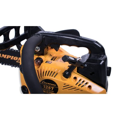 Бензопила CHAMPION 125T, 0.95 л.с., 25.4 см3, 10", шаг 3/8", паз 1.3 мм, 40 звеньев
