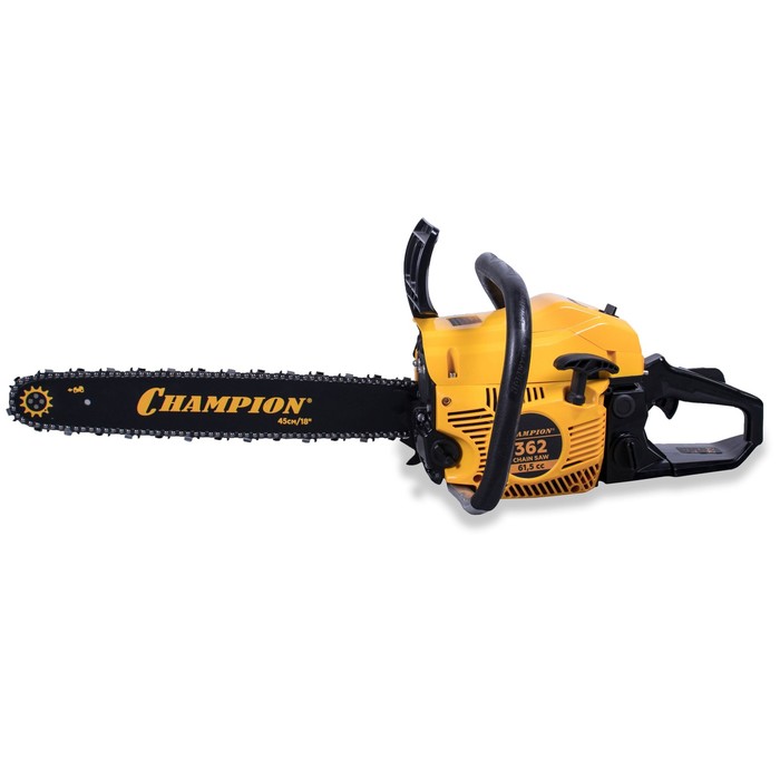 Бензопила CHAMPION 362-18, 3.54 л.с., 61.5 см3, 18", шаг 0.325", паз 1.5 мм, 72 звена - Фото 1