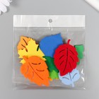 Декор для творчества "Листья из фетра и фоамирана" от 4,5 до 6 см  МИКС ((набор 10 шт) (комплект 2 шт) - фото 25369451