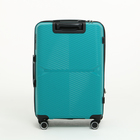 Чемодан средний 75 л (M) Bagvoyage, отдел на молнии, с расширением, кодовый замок, 4 колеса, цвет бирюзовый - Фото 3