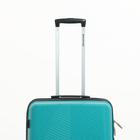 Чемодан средний 75 л (M) Bagvoyage, отдел на молнии, с расширением, кодовый замок, 4 колеса, цвет бирюзовый - Фото 5