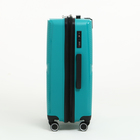 Чемодан средний 75 л (M) Bagvoyage, отдел на молнии, с расширением, кодовый замок, 4 колеса, цвет бирюзовый - Фото 6