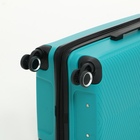 Чемодан средний 75 л (M) Bagvoyage, отдел на молнии, с расширением, кодовый замок, 4 колеса, цвет бирюзовый - Фото 8