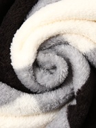 Плед «Этель. Клетка чёрно-белая», 180×200 см, корал-флис - фото 53391332